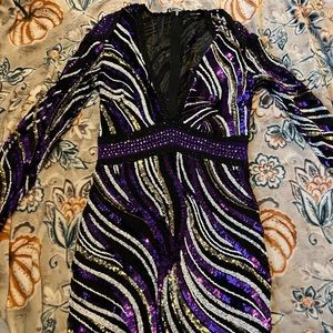 FASHION NOVA SEQUIN MINI DRESS